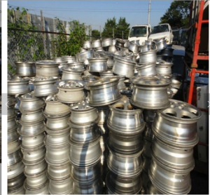 Aluminum alloy wheel scrap